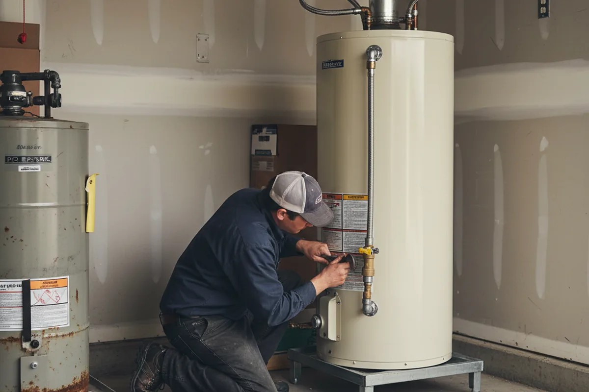 Water heater and shutoff valve replacement in Madisonville